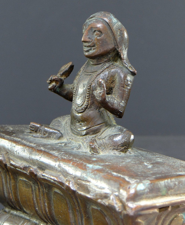 North India, 19th Century, Large Bronze Scholar's Weight.