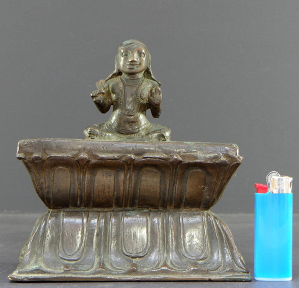 North India, 19th Century, Large Bronze Scholar's Weight.