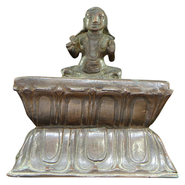 North India, 19th Century, Large Bronze Scholar's Weight.