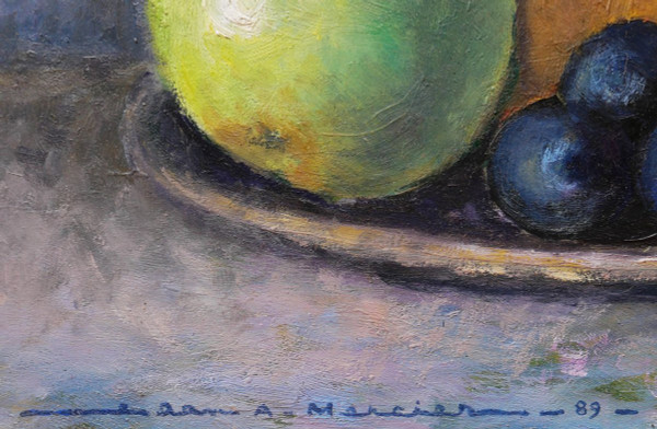 Jean Adrien MERCIER, Stillleben mit Obstteller