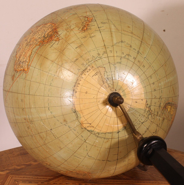 Grand Globe Terrestre De Handels Und Verkehrsglobus De 69cm De Haut