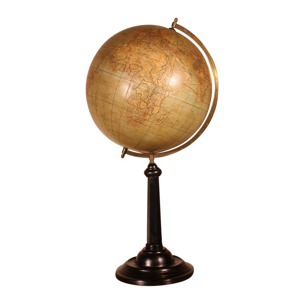 Grand Globe Terrestre De Handels Und Verkehrsglobus De 69cm De Haut