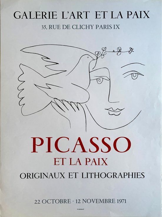 Picasso Et La Paix - Affiche Mourlot