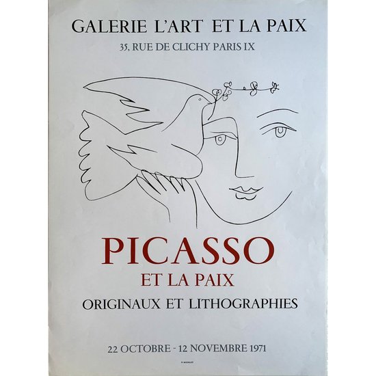 Picasso And Peace - Mourlot Poster