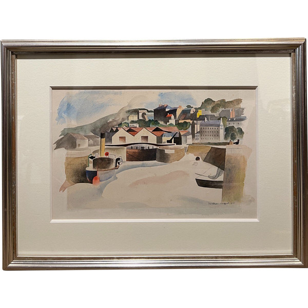 Roger Camille Vergnot (1894-1984) - Honfleur - Paysage Cubiste, 1927
