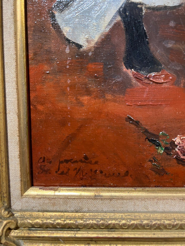 Ecole Française Fauve - Scène De Maison Close, Circa 1910