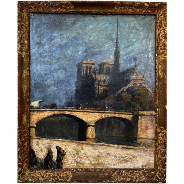 Charlotte Wahlström (1849-1924) Notre Dame De Paris, 1900 circa