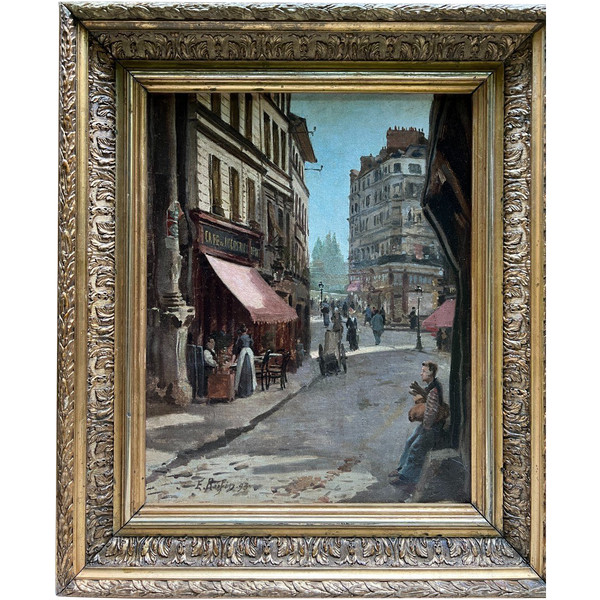 E. Rufin (xix-xx) – Das Café Des Augustins, Szene des Pariser Lebens, 1893