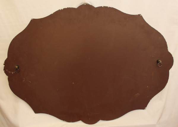 Miroir Moderniste , Verre Taillé 56 X 81 Cm