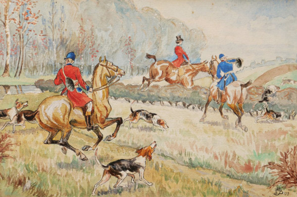 Attributed to Jean Achille Théodore BRAIL, Hunting Scenes