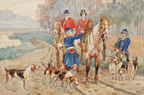 Attributed to Jean Achille Théodore BRAIL, Hunting Scenes