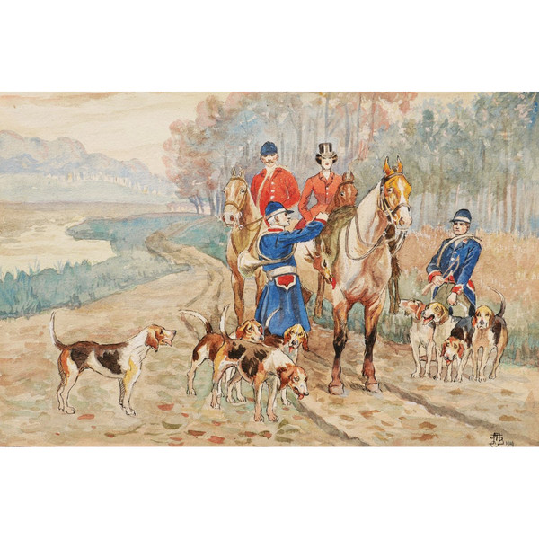 Attributed to Jean Achille Théodore BRAIL, Hunting Scenes
