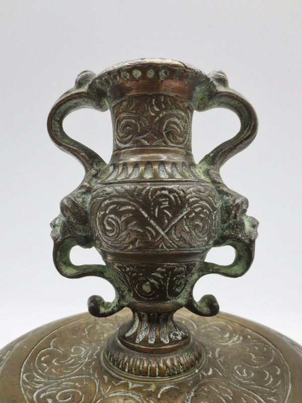 Pair of candlesticks, 19th century China.