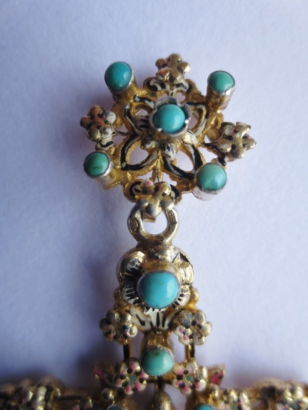 Croix en vermeil, XIXe siècle.