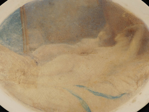 Émile Albert de MANDRE, Woman Reclining at the Mirror