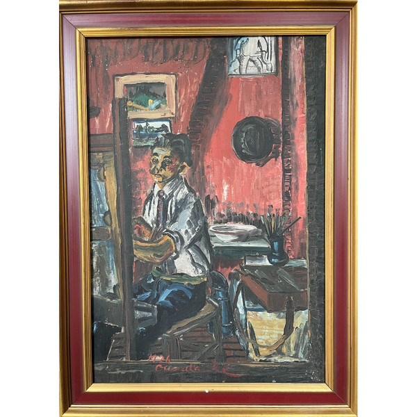 Katumi Ousuda (xx) , Mon Portrait, 1926 - Ecole Japonaise De Paris