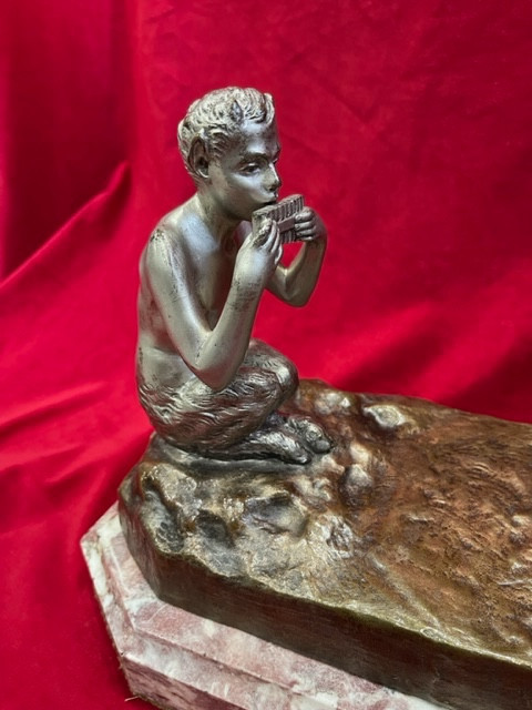Scultura in bronzo Art Déco 1930 di Gustave OBIOLS 1858-1901
