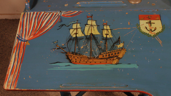 Polychrome school desk