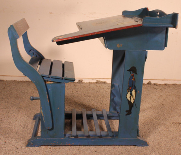 Polychrome school desk