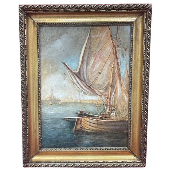 Tableau vue Venise Marine par Paul DUVERNEY