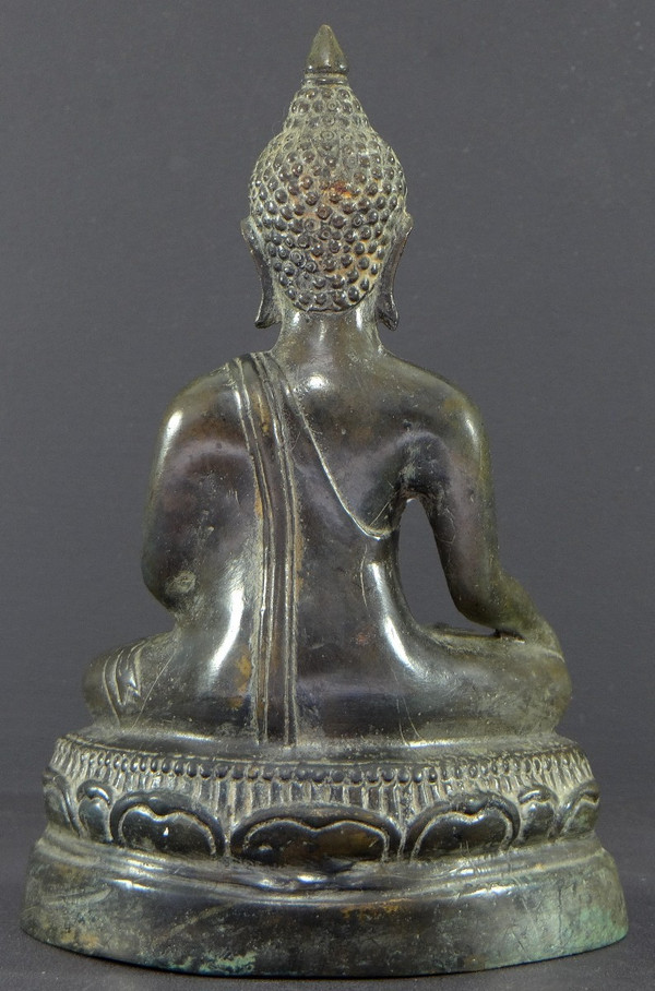 Thaïlande, Premier Tiers Du XXème Siècle, Statue De Bouddha En Bronze.