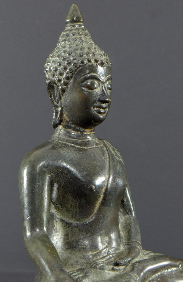 Thaïlande, Premier Tiers Du XXème Siècle, Statue De Bouddha En Bronze.