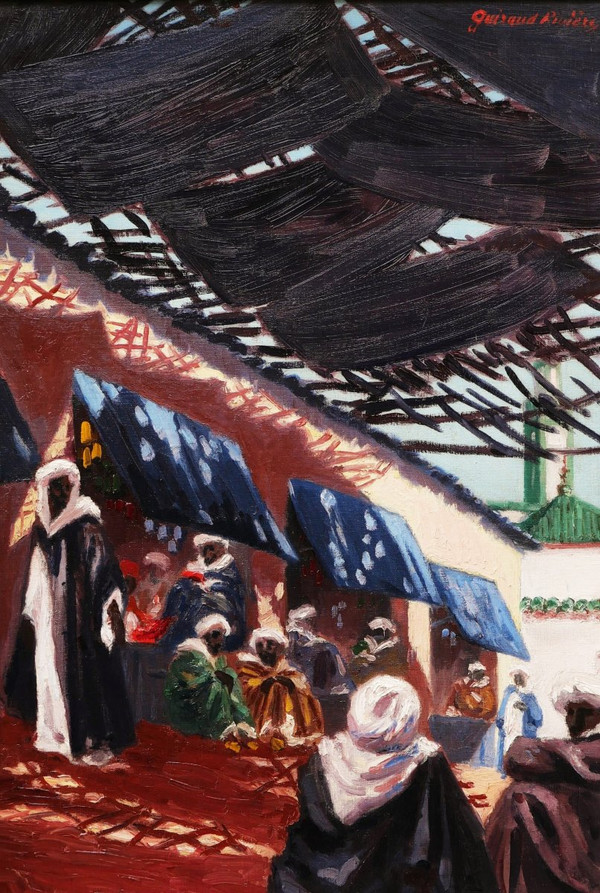 Maurice GUIRAUD-RIVIÈRE, Souk Scene in Fez, Morocco
