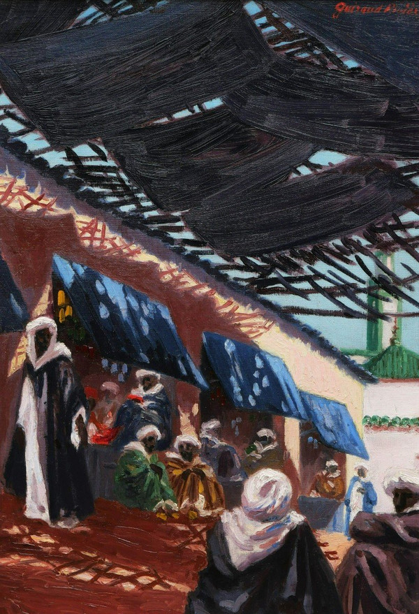 Maurice GUIRAUD-RIVIÈRE, Souk Scene in Fez, Morocco