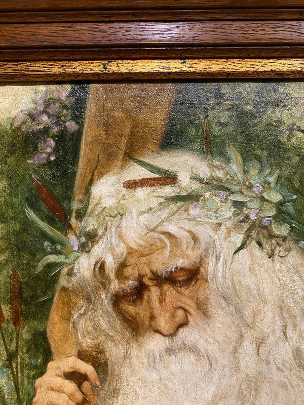 Jacques Clement Wagrez (1850 - 1908) - The Druid or Mythological Figure Circa 1890