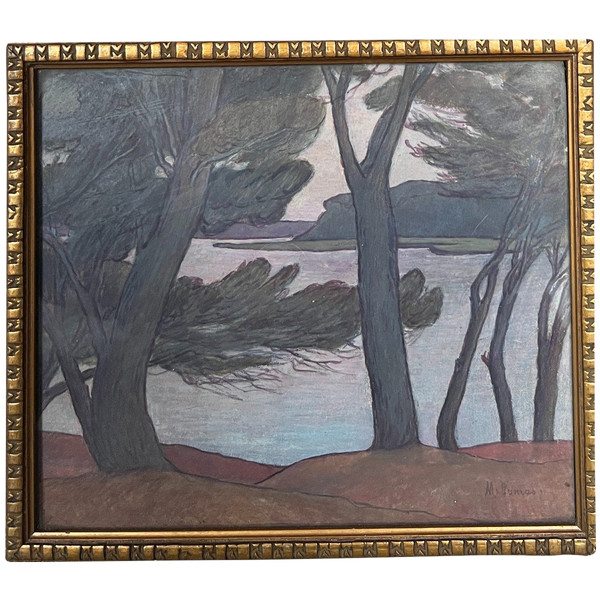 M. Dumas - Scuola francese del primo Novecento - Paesaggio sintetico