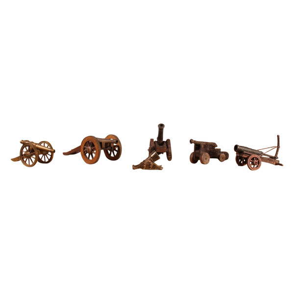 6 Miniature Cannons From the 19th Century