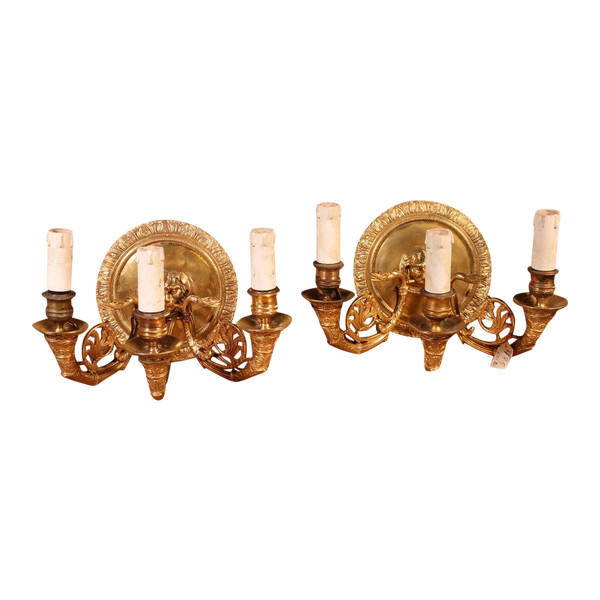 Pair of Empire Style Sconces.