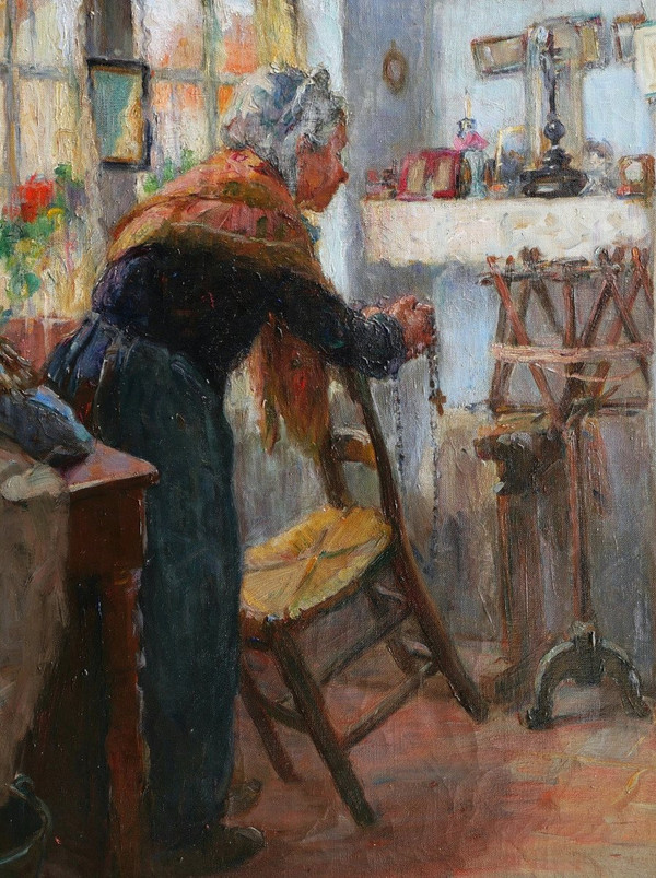 Suzanne HUREL, Alte Frau aus Brügge im Gebet