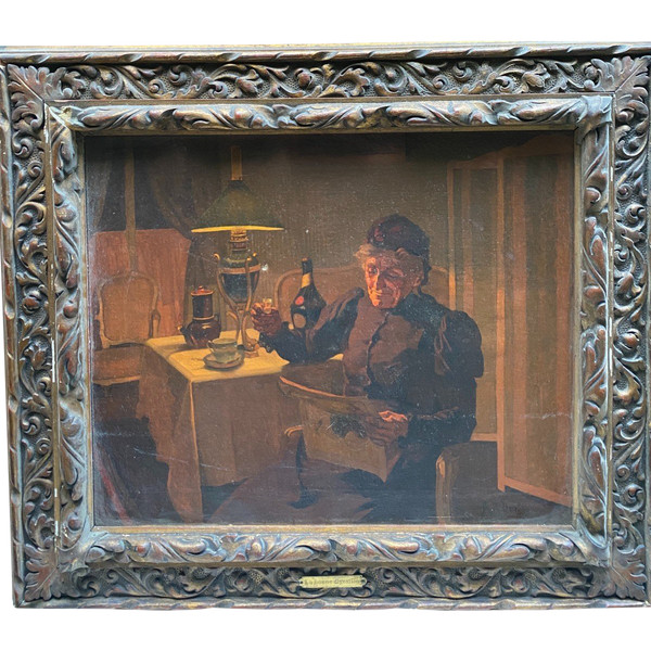 Philippe Herber La Bonne Digestion, 1901 - Esposizione Internazionale delle Belle Arti di Monte Carlo
