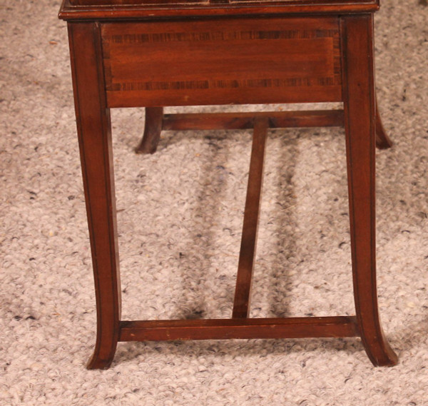 Mahagoni-Zeitungsständer aus der Edwardianischen Zeit, Said Canterburry