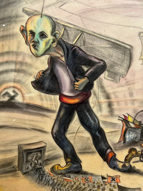 Josef Friedrich Limmer (1892-1967) New Objectivity - Antinazi - Wandervögel, 1934