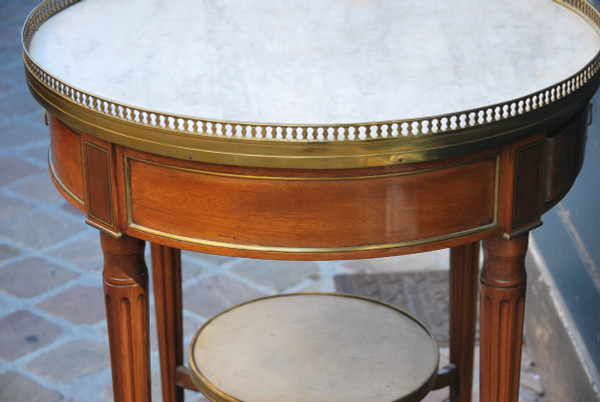 Elégante Table Bouillotte En Acajou époque Louis XVI, XVIIIe siècle