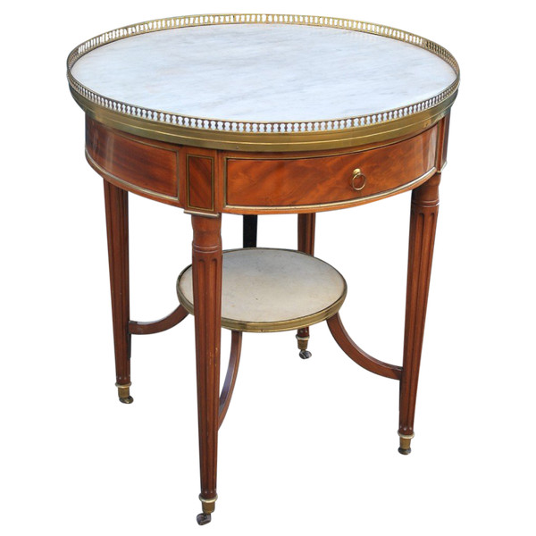 Elégante Table Bouillotte En Acajou époque Louis XVI, XVIIIe siècle
