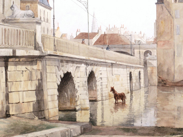 Albert SANDIER, The Hospital Bridge in Dijon