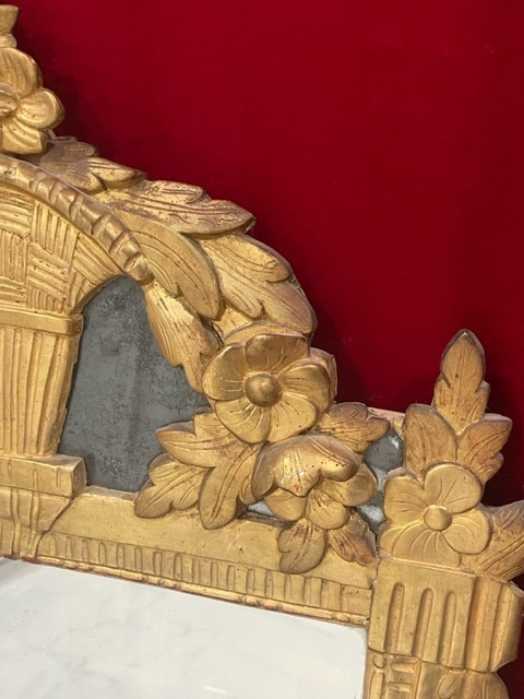 Miroir bois doré Epoque Louis XVI 