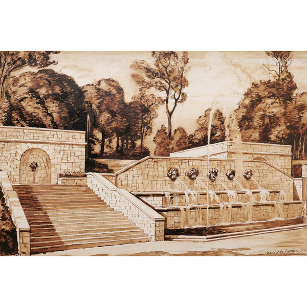 Maurice de LAMBERT, La Cascade du Parc de Sceaux