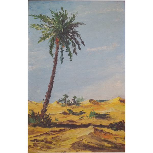 F. FIND. Palm tree landscape.