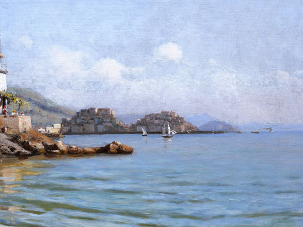 Roberto MARESCA zugeschrieben, Küstenlandschaft in Italien