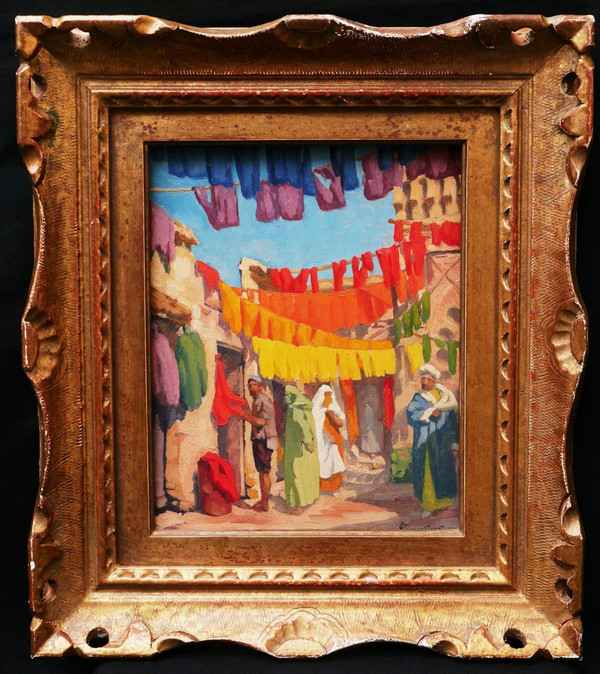 Victor GUERRIER, The Souk of the Dyers in Marrakech