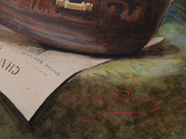 Blanche PIERRON, Nature morte musicale (Chanson du Printemps)