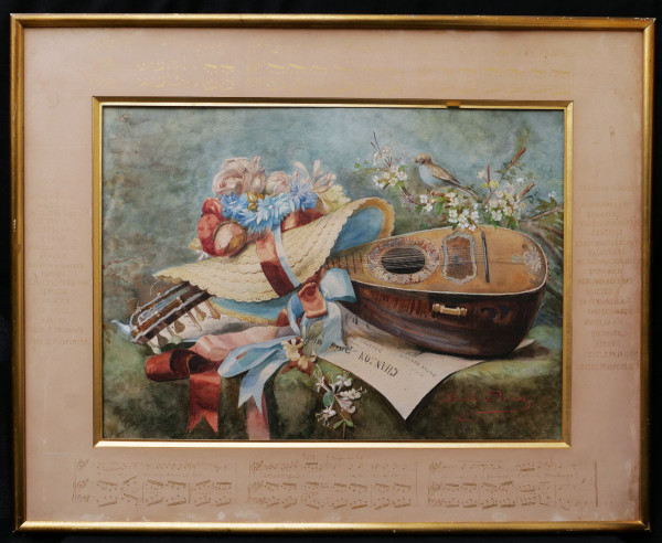 Blanche PIERRON, Nature morte musicale (Chanson du Printemps)