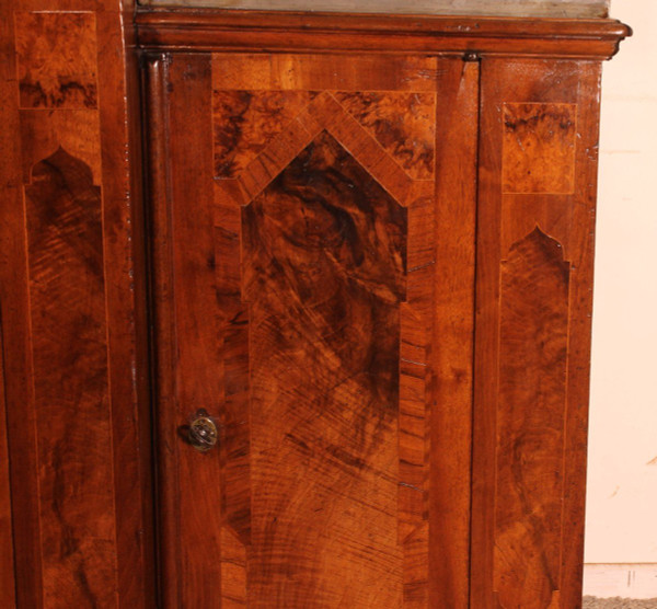 Buffet 6 Ante In Noce Luigi XIV-XVII Secolo Con Fontana