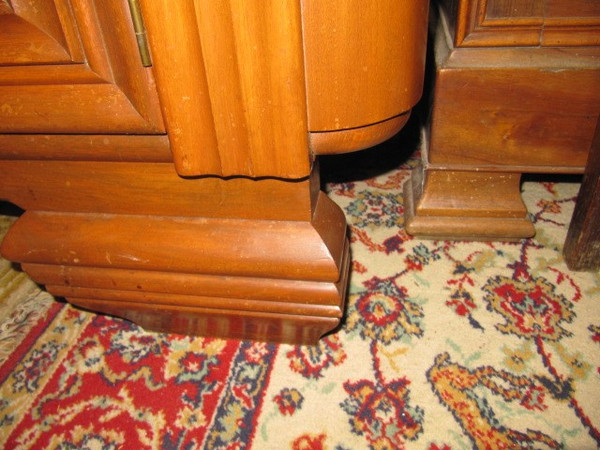 Art-Deco-Sideboard mit 3 Türen, Jagddekor