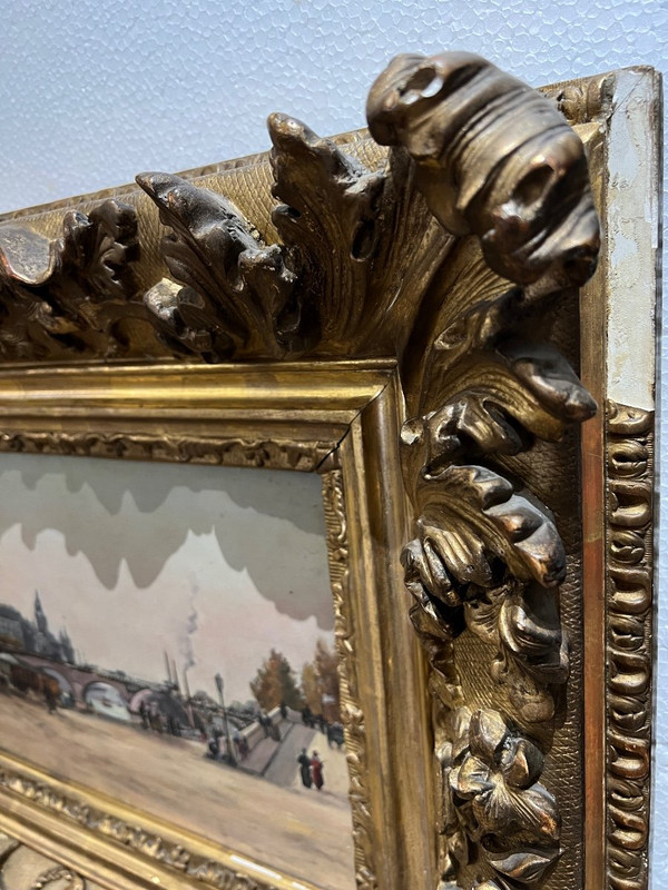 Scuola francese intorno al 1890 - Quays a Parigi