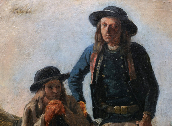 Adolphe Pierre LELEUX, Zwei junge Bretonen